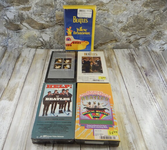 The Beatles VHS Tapes Sealed in Original Packaging Set of Etsy