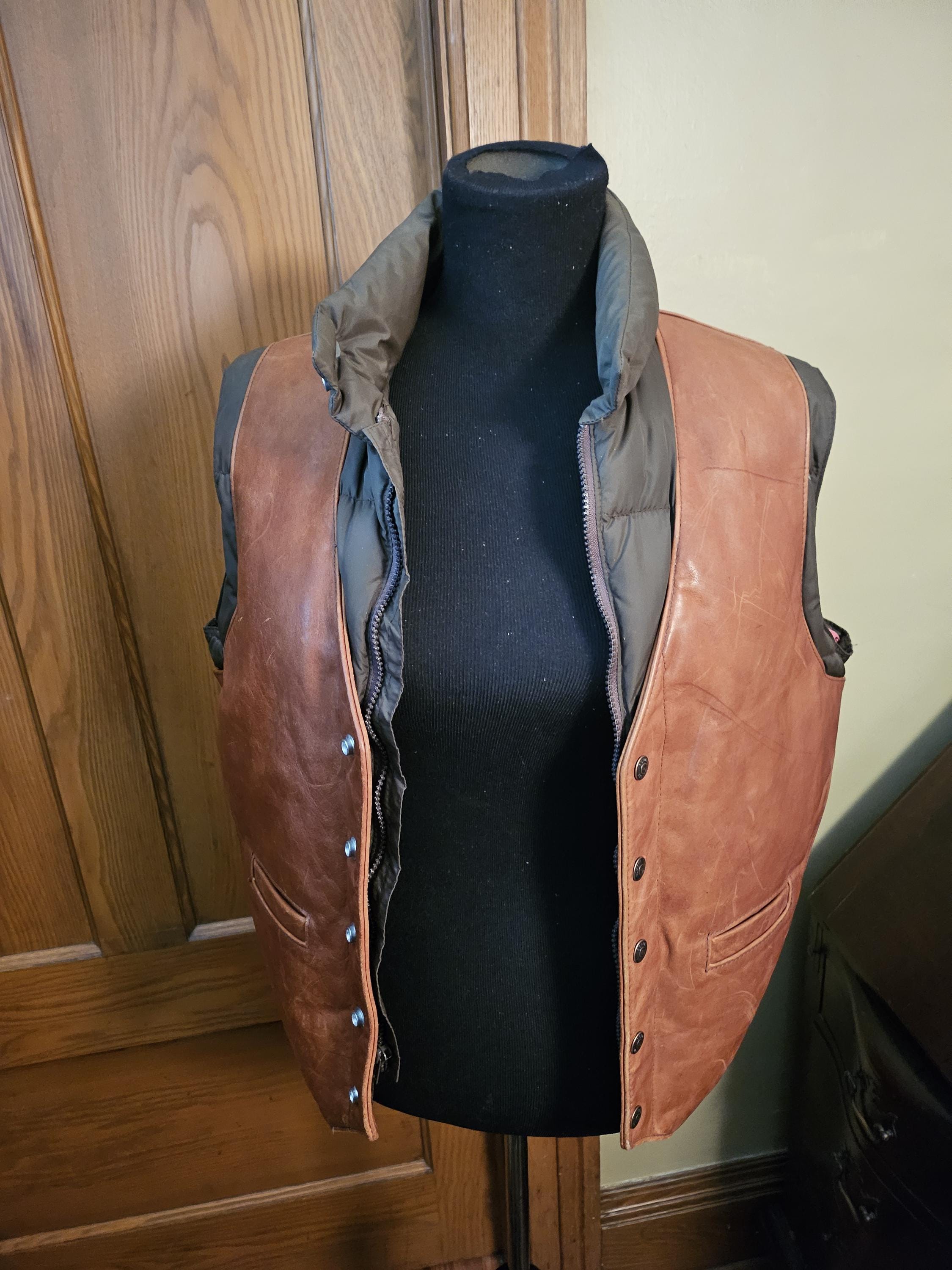 Schott Down Vest - Etsy