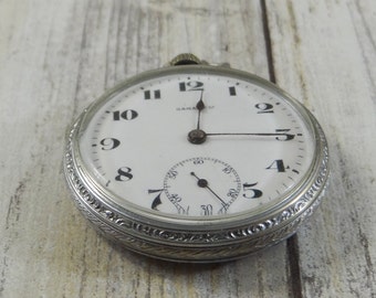 Working Men's Vintage Pocket Watch By Gama Watch Company