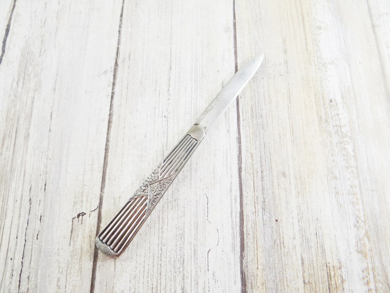Vintage Silver Plate Folding Fruit Knife Etsy