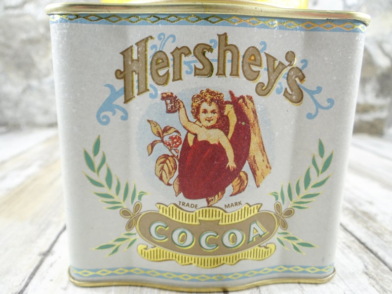 Vintage Hershey/'s Cocoa Tin by Bristol Ware 1980s