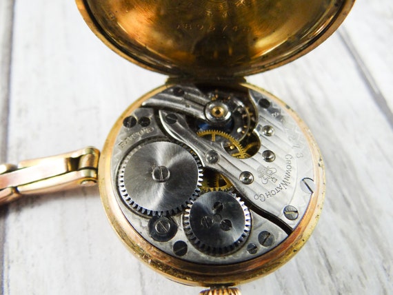 Non-Working Antique Ladies Pocket Watch by NY Sta… - image 5