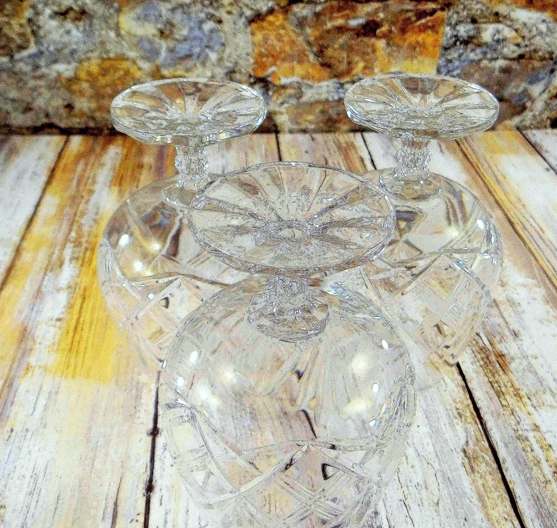 Vintage Cavan of Ireland Crystal Brandy Glasses Set of Three Etsy
