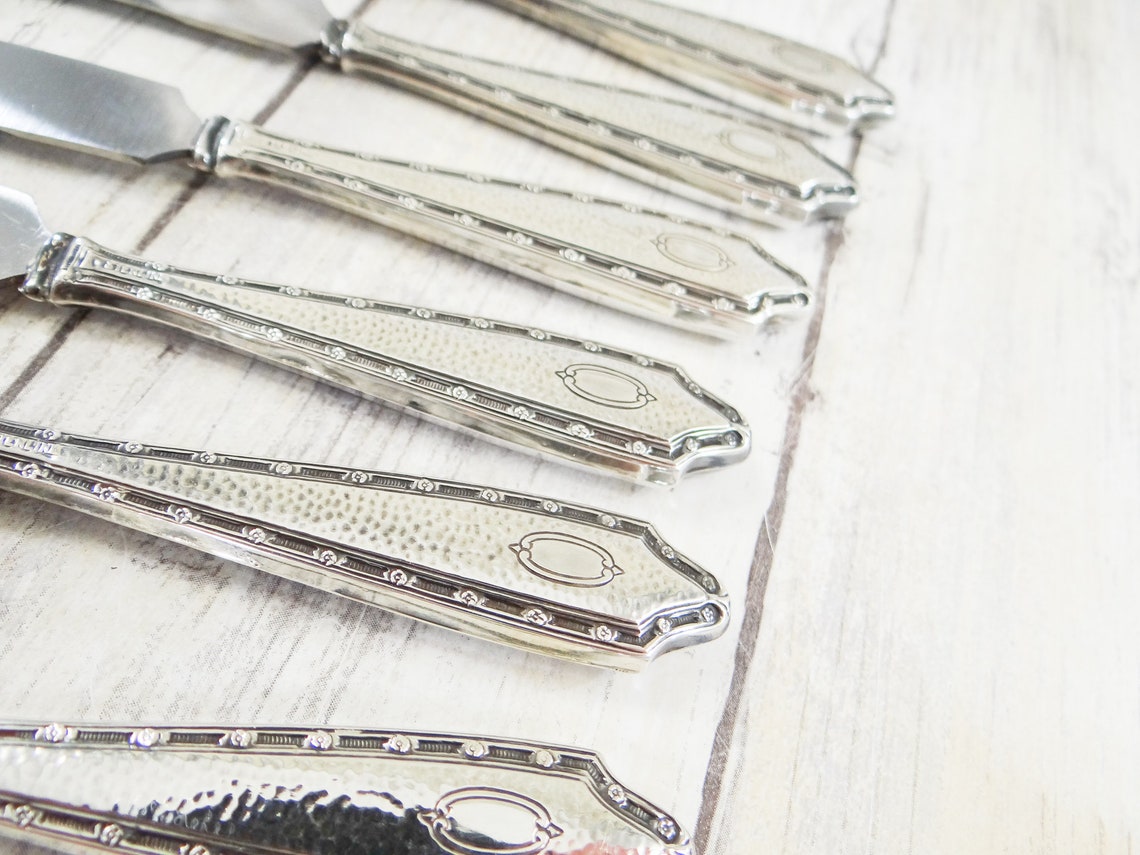 Vintage Fruit Knives Sterling Silver Handles Etsy