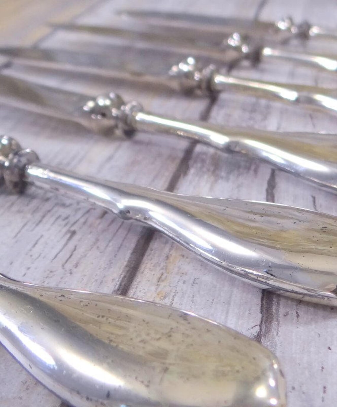 Antique Sterling Silver Fruit Knives Set of Six Nussbaum and Etsy