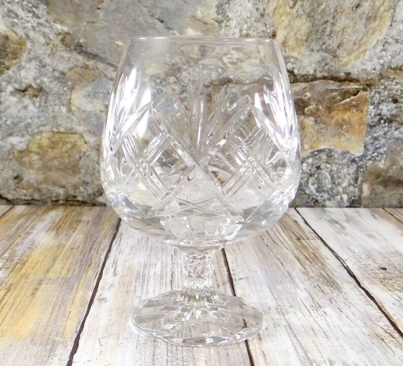Vintage Cavan of Ireland Crystal Brandy Glasses Set of Three Etsy