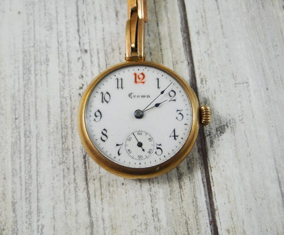 Non-Working Antique Ladies Pocket Watch by NY Sta… - image 1