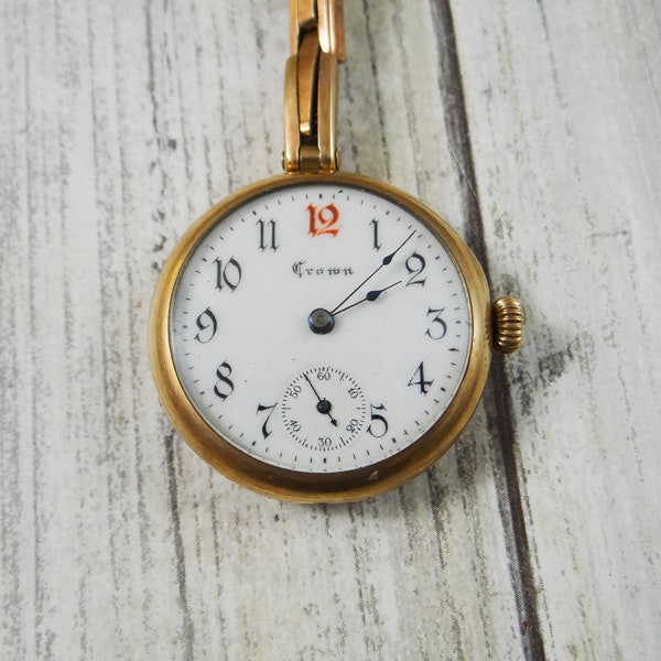 Non-Working Antique Ladies Pocket Watch by NY Standard