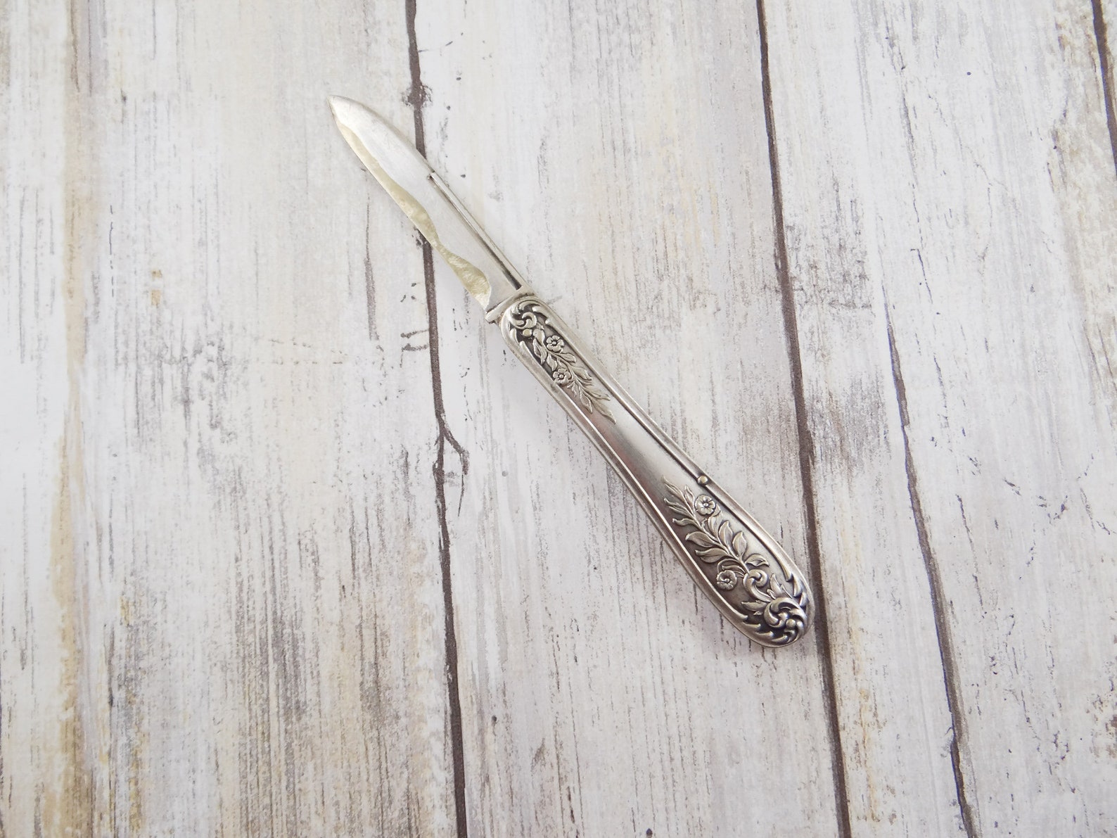 Antique Silver Plated Folding Fruit Knife by Gorham Etsy