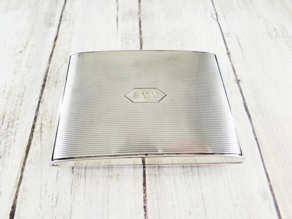 Antique Sterling Silver Cigarette Case by Wm. B. Kerr, Circa 1900