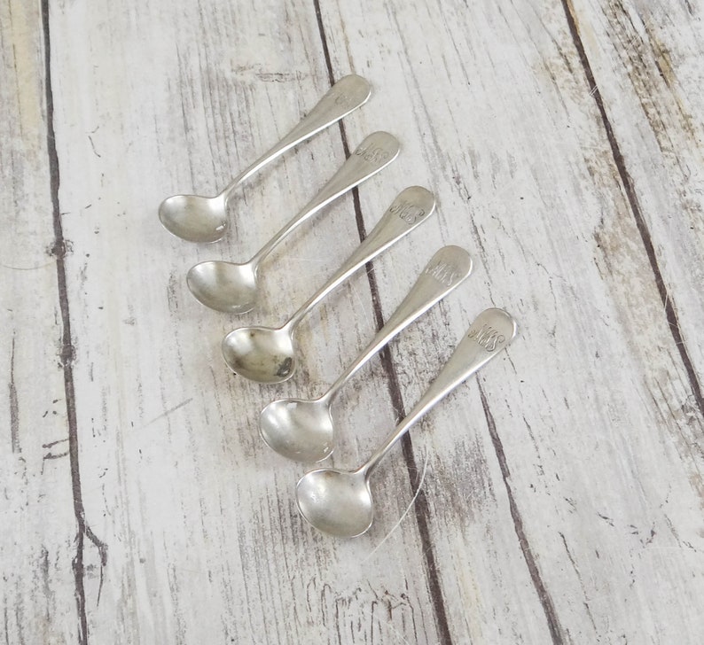 Antique Sterling Salt Spoons by Alvin Etsy