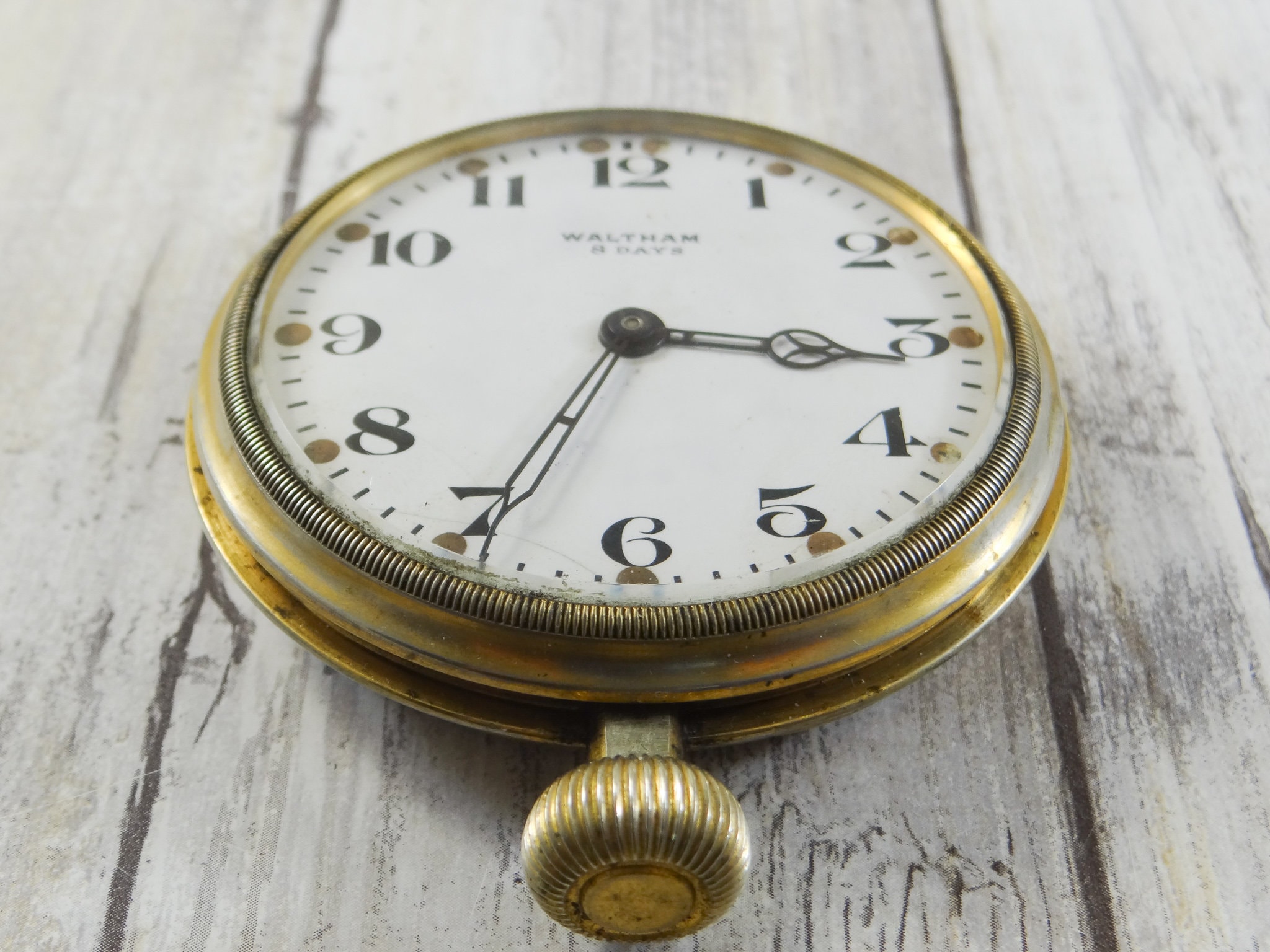 Waltham Day Car Clock Watch