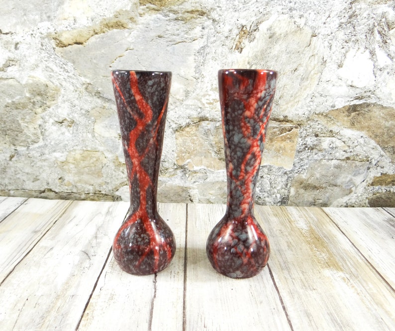Mid Century Modern Bud Vases by Sylvac Pottery of England Etsy New