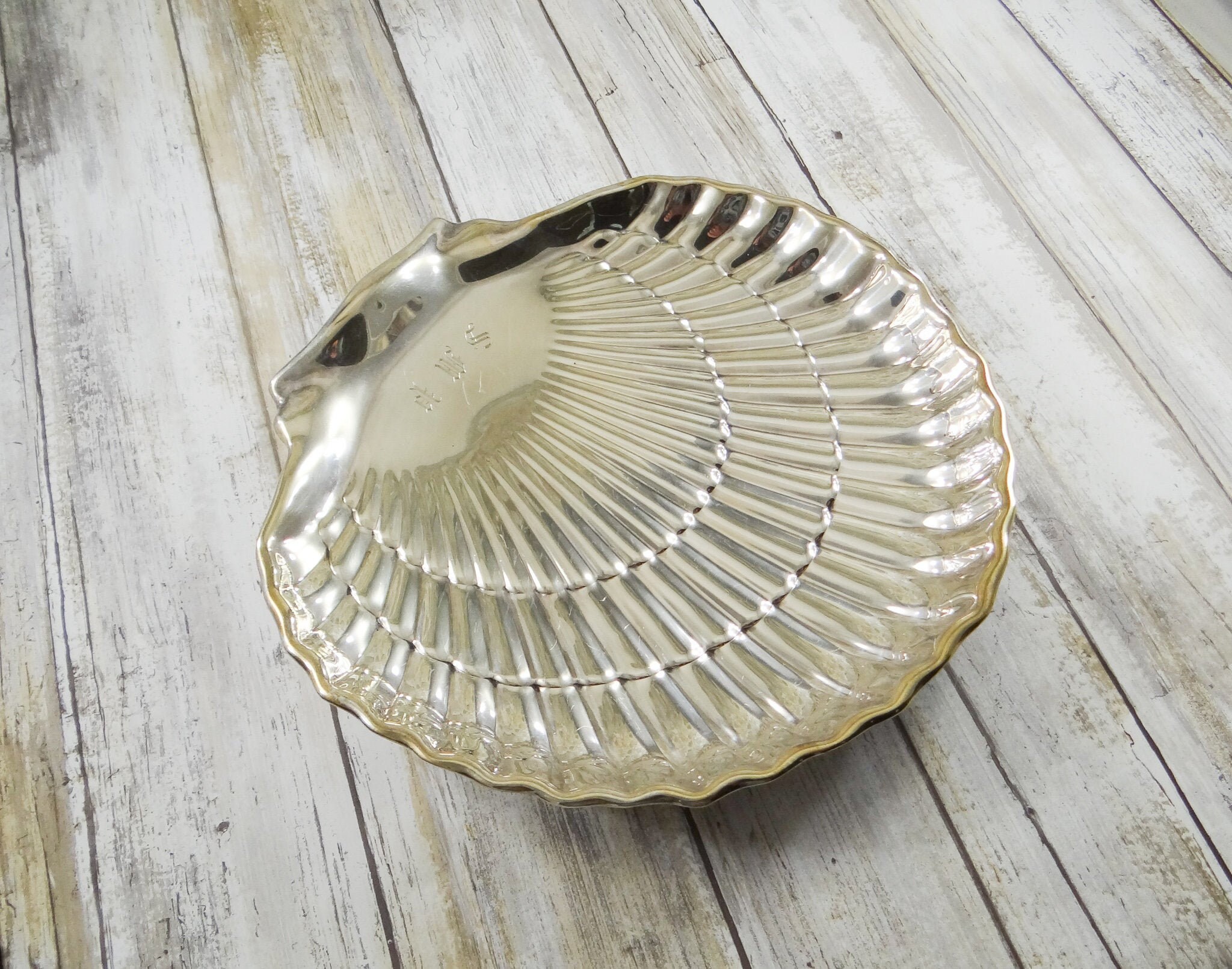 Large Vintage Sterling Silver Shell Dish By Gorham Etsy