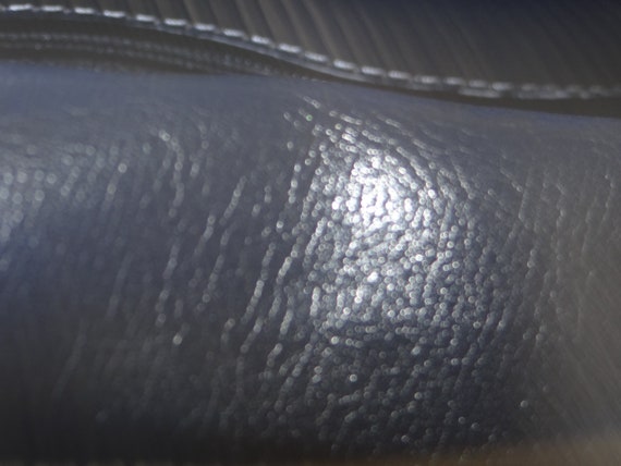 Vintage Rina Rich Navy Blue Leather Handbag - image 9