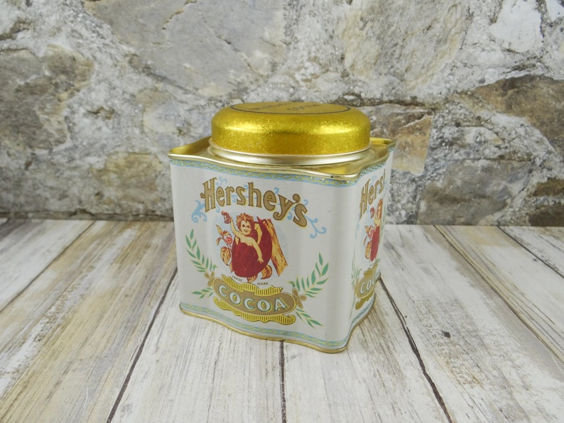 Vintage Hershey/'s Cocoa Tin by Bristol Ware 1980s