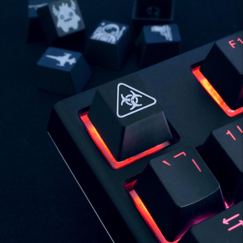 Mixed Bundle - 3D Printed Artisan Keycaps | Skull and Bones, Rocket ...