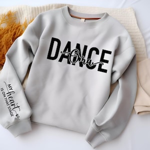 Dance Oma PNG - "Il mio cuore è su quel palco" Download digitale in bianco e nero / Design Dance Oma per Cricut e Silhouette