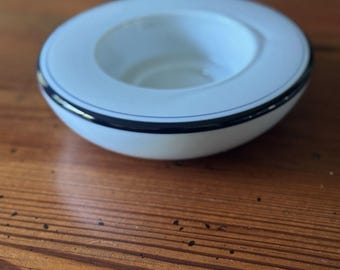 Dansk International Designs Blue & White Porcelain Votive Pillar Candle Holder