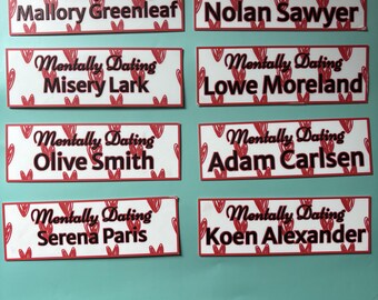 Officially Licensed Mentally Dating bookmarks