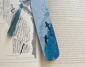 Deep Blue Shark Bookmark