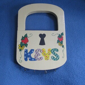 Vintage, Handmade, Wooden, Key Holder