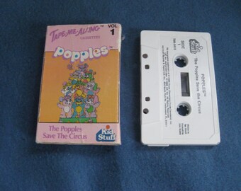 Vintage, 1986, Popples Save the Circus Vol 1, Tape Me Along, Cassette