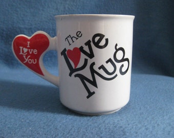 Vintage, 80s, The Love Mug, I Love You