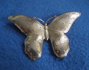 Vintage, 1960s, Golden Butterfly, Brooch