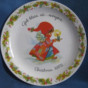 Vintage, 1972, Christmas, American Greetings, Collectible, Plate