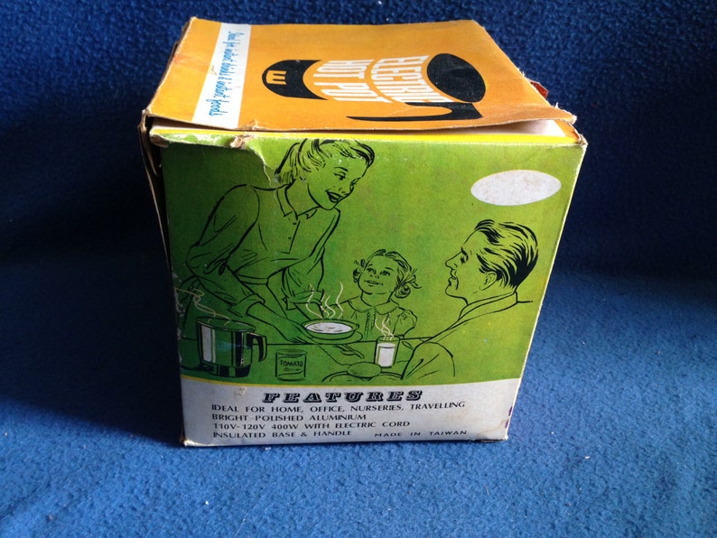 Vintage, Stainless Steel, Electric Hot Pot W Box, Coffee Heater/carafe