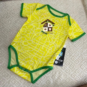 Personalized Yellow Brazil Home Babysuit 24/25