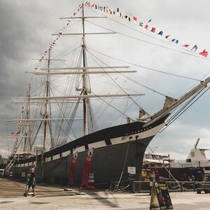New York City Digital Download, South Street Seaport Art Print, Wavertree Schiff druckbares Foto, Segel Dekor, Galerie Wand, Büro Dekor