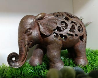 ブロンズ彫刻 象 東洋風ブロンズ象像、東洋の象、ホームデコレーション、動物彫刻、装飾