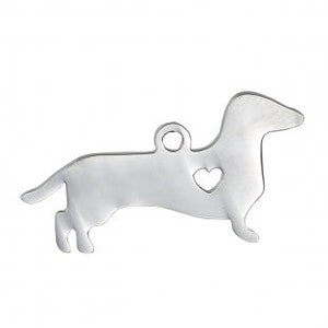 MT428 Bulldog Charms Stainless Steel Great As a Charm or For Stamping