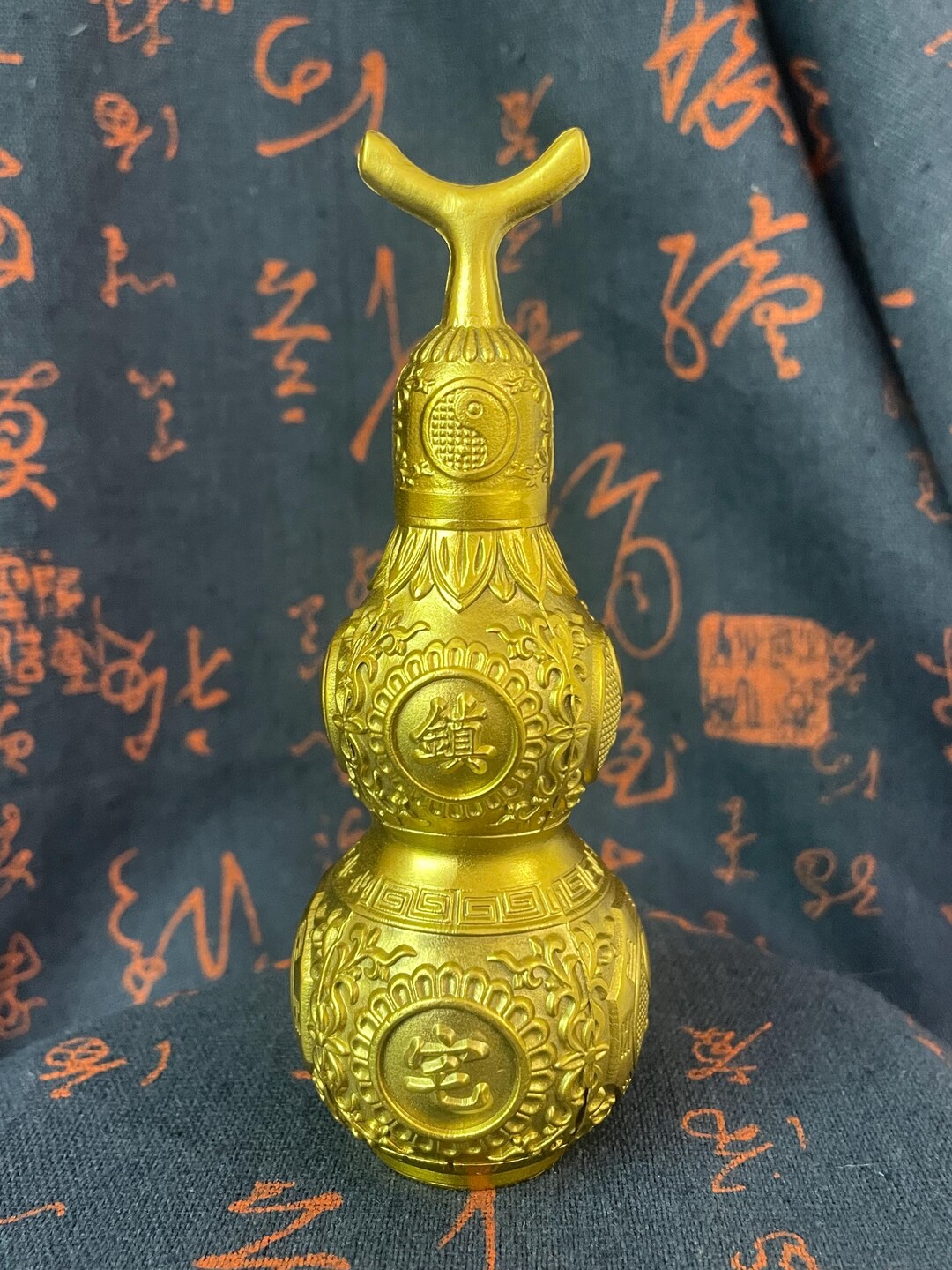Exquisite Brass Handcrafted Hu Lu Feng Shui Decor Good Luck Prosperity ...