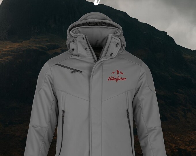 Hikeform softshell jacket for men – Windproof. Water-repellent. Timeless.