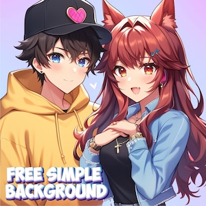 Niestandardowy portret anime, para anime, zlecenie sztuki anime, portret rodzinny, prezent dla pary, rocznica, urodziny, prezent dla niej, walentynki