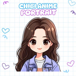 Retrato kawaii personalizado, retrato de pareja, dibujo animado, retrato de anime, dibujo lindo de Chibi, regalo de pareja, regalo de Navidad, regalo de boda, aniversario