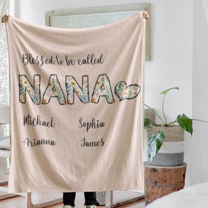 Personalised Nana Blanket Etsy