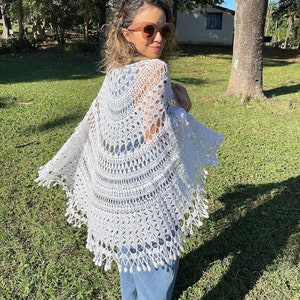 White Shawl - Crochet Pattern