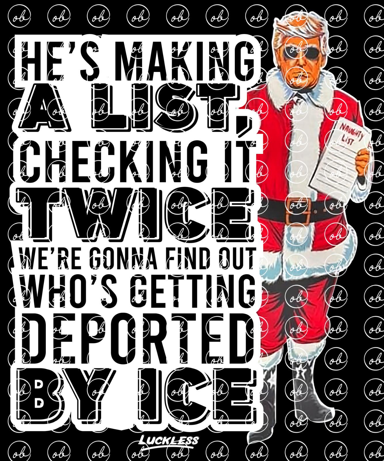 He's Checking Twice - Etsy He's Checking Twice - Etsy