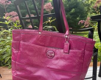 Vintage Coach Signature Canvas Shoulder Bag | New Old Stock With