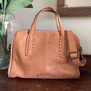 Lucky Brand Leather Verstile  Bag  Amber Tan Bag