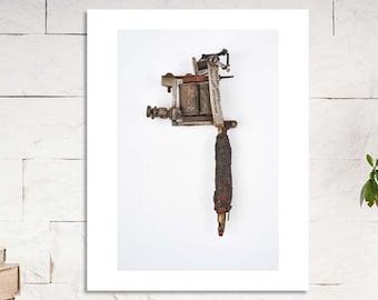 Antique Tattoo Machine Print | Tattoo Art | Photographic Print