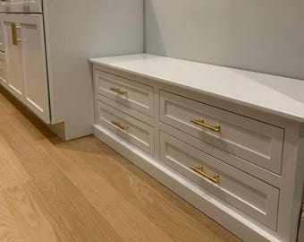 Bench with Drawers, Hallway Shoe Bench