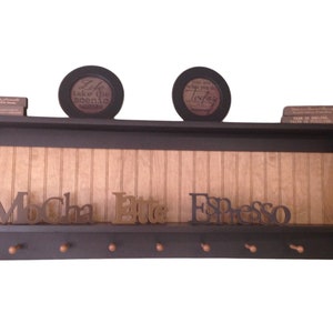 Plate and Bowl Rack Shaker Shelf / Plate Rack Holder / Plate Rack Display / Plate Stand / Handcrafted Wood Shelf with Plate Groove