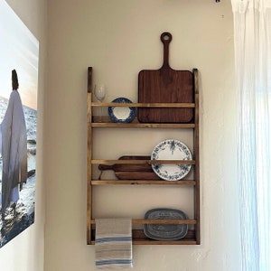 Dish Rack, Plate  Rack, Platter Shelf Display, Dish Display Shelf, Cutting Board and Platter Rack, Kitchen Storage Shelf