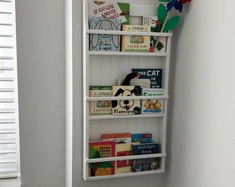 Hanging Wall Bookshelf Plate Rack Wall Mounted Plate Display Etsy
