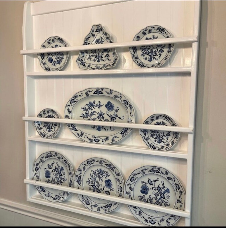 Plate Rack Wall Hanging Dishes Display Rack Plate and Etsy